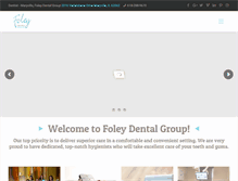 Tablet Screenshot of foleydentalgroup.com